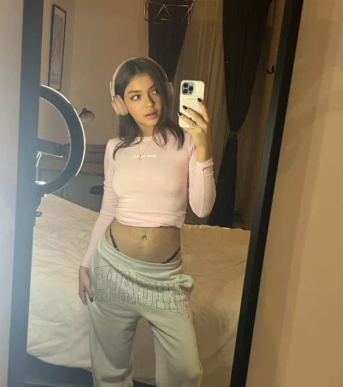 Brunette with a beautiful body