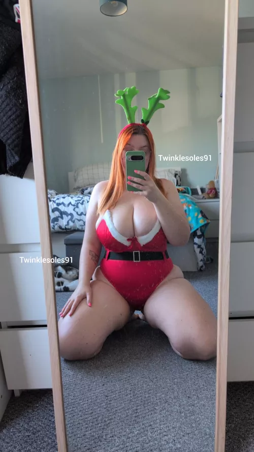 Busty enough for an early Xmas treat