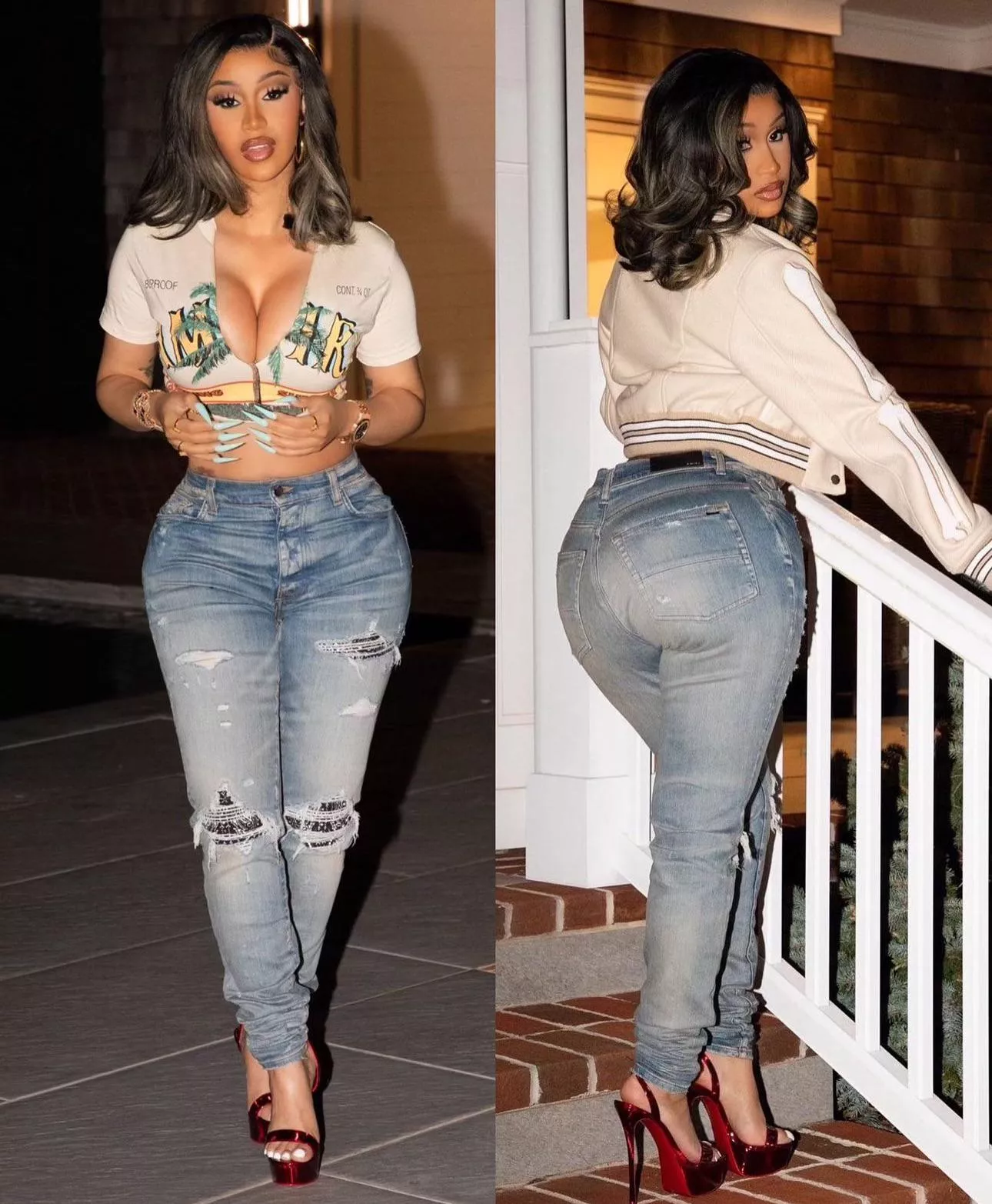 Cardi ass in jeans 🍑
