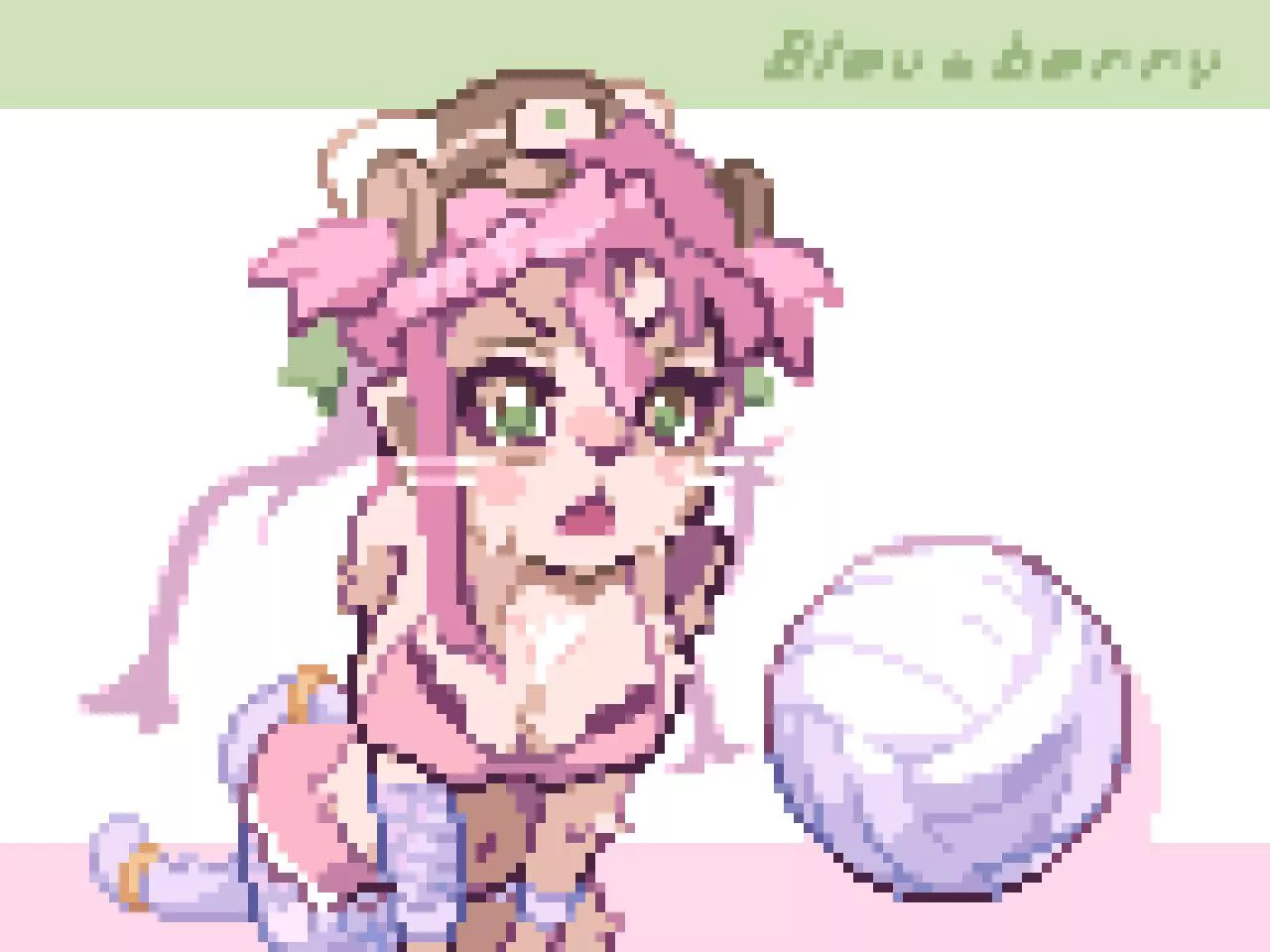 Catgirl playing volleyball 🐾