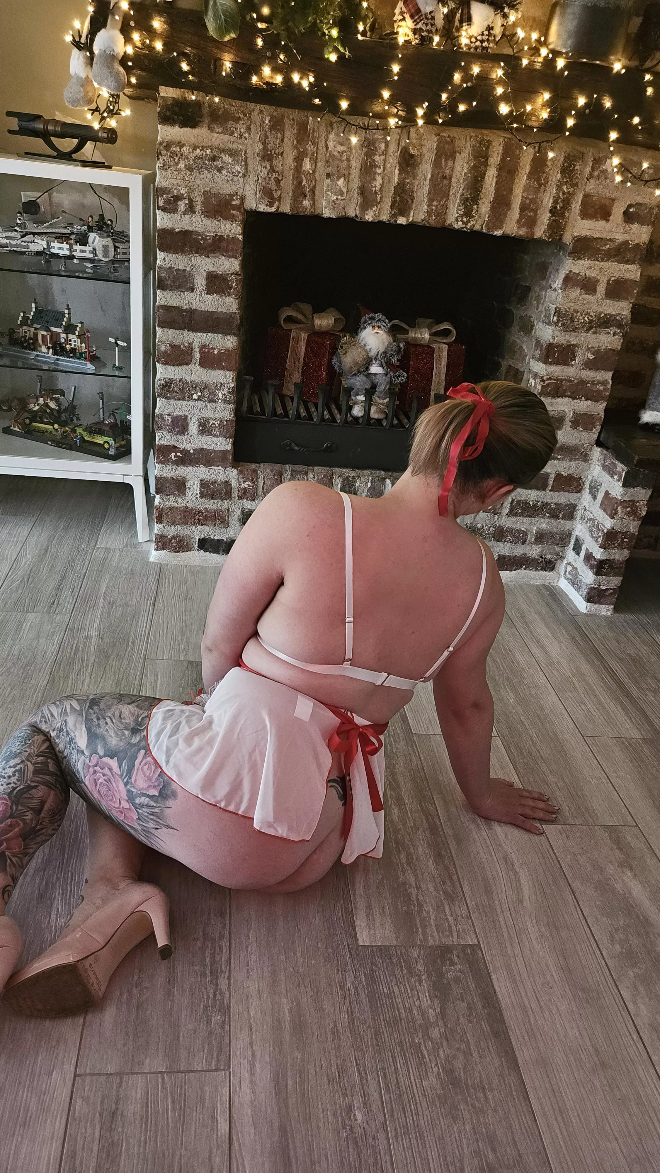 Cute little ponytail with cute bow 🥹