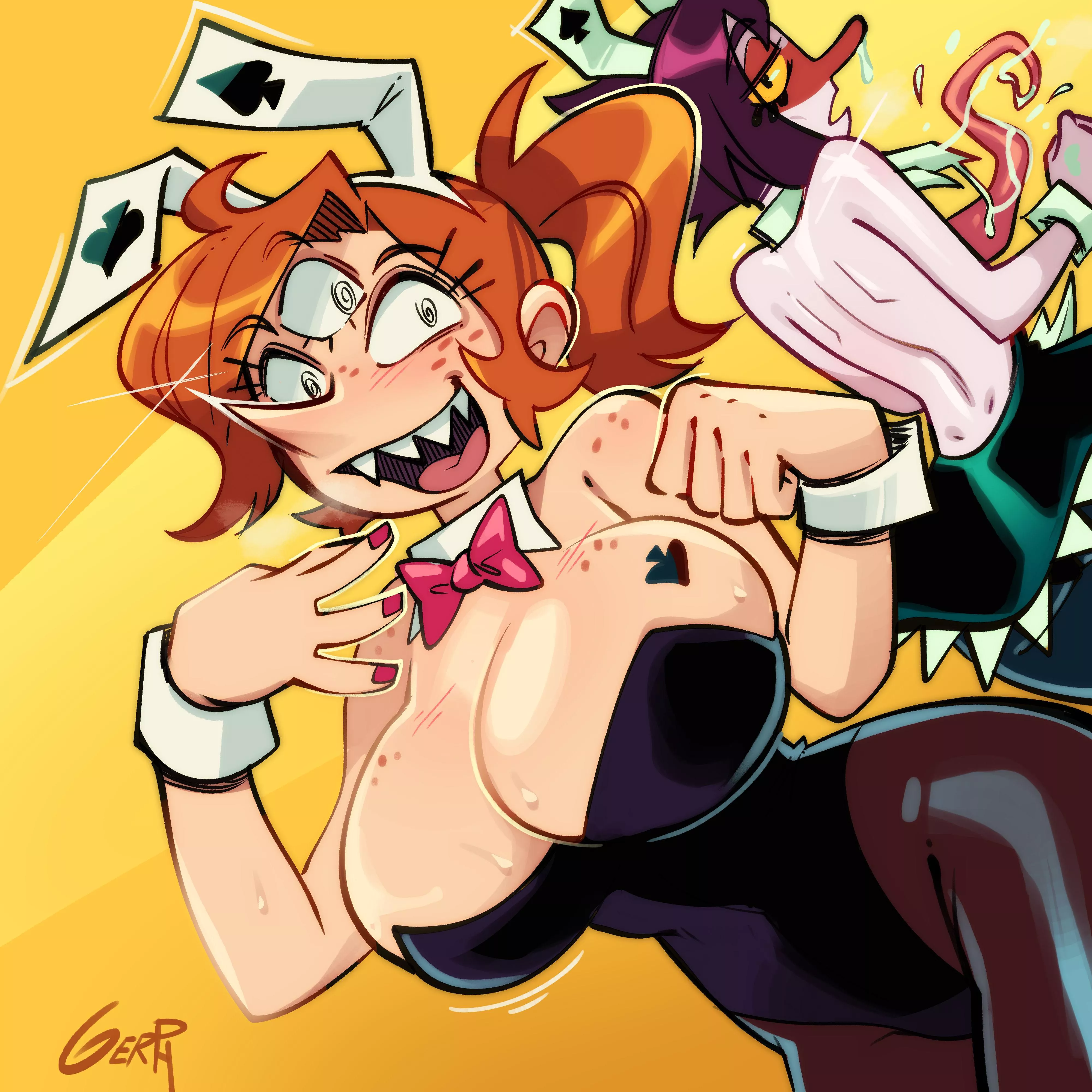 Does he know?😮🤨🤔 (art by Gerph)