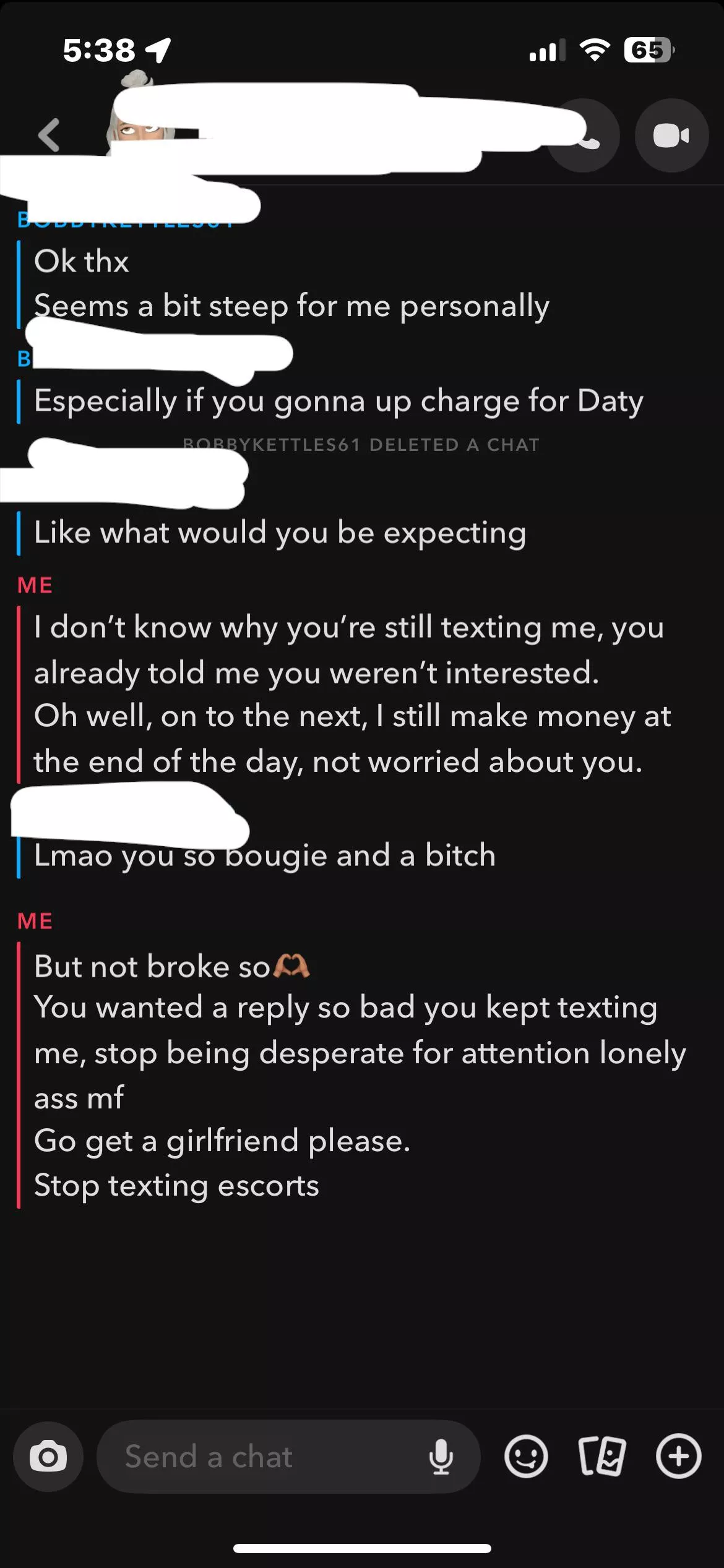 Don’t be mad bc you’re broke and can’t afford me😘