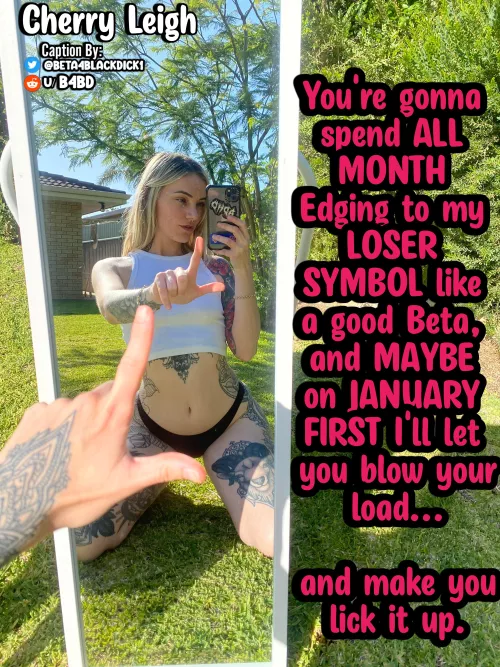 Edge for her LOSER symbol, LOSER.