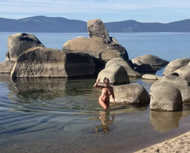 Enjoying a Dec day at the beach 