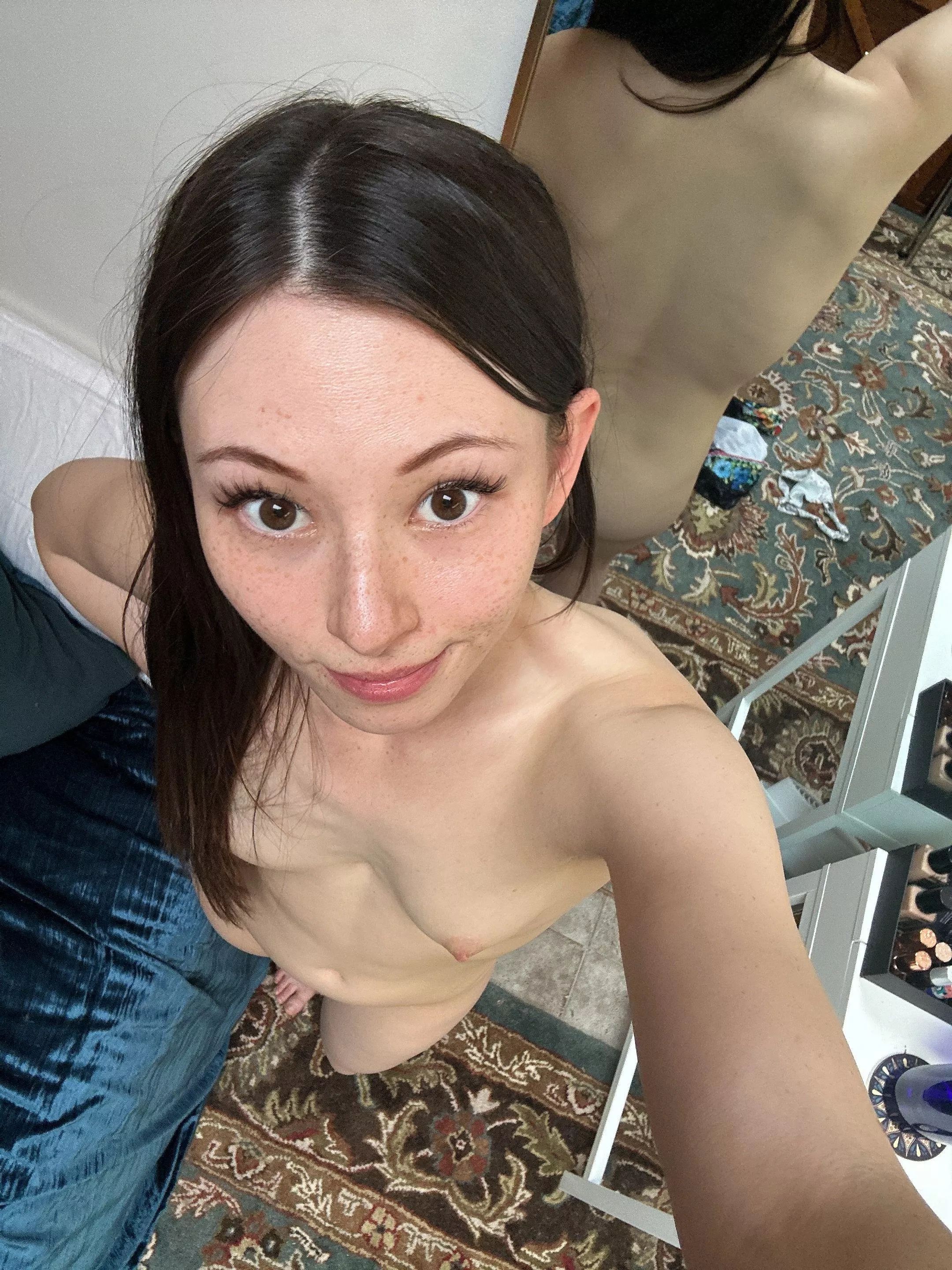 Enter from the front or back