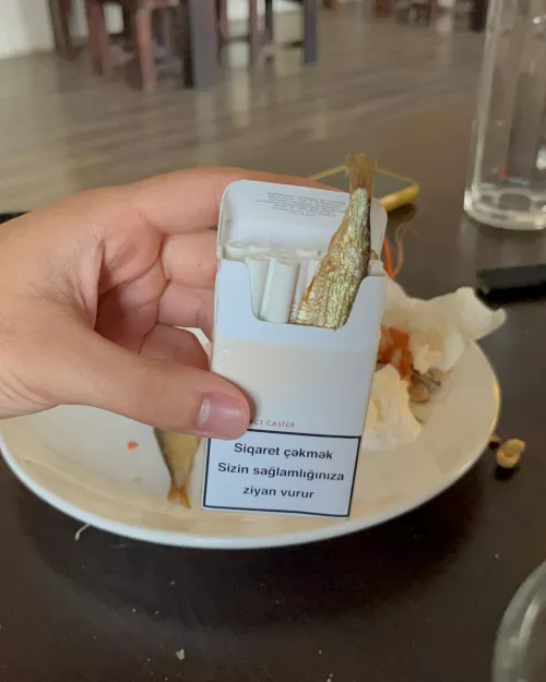 Fish in my ciggarettes. Why is there fish in my ciggarettes.
