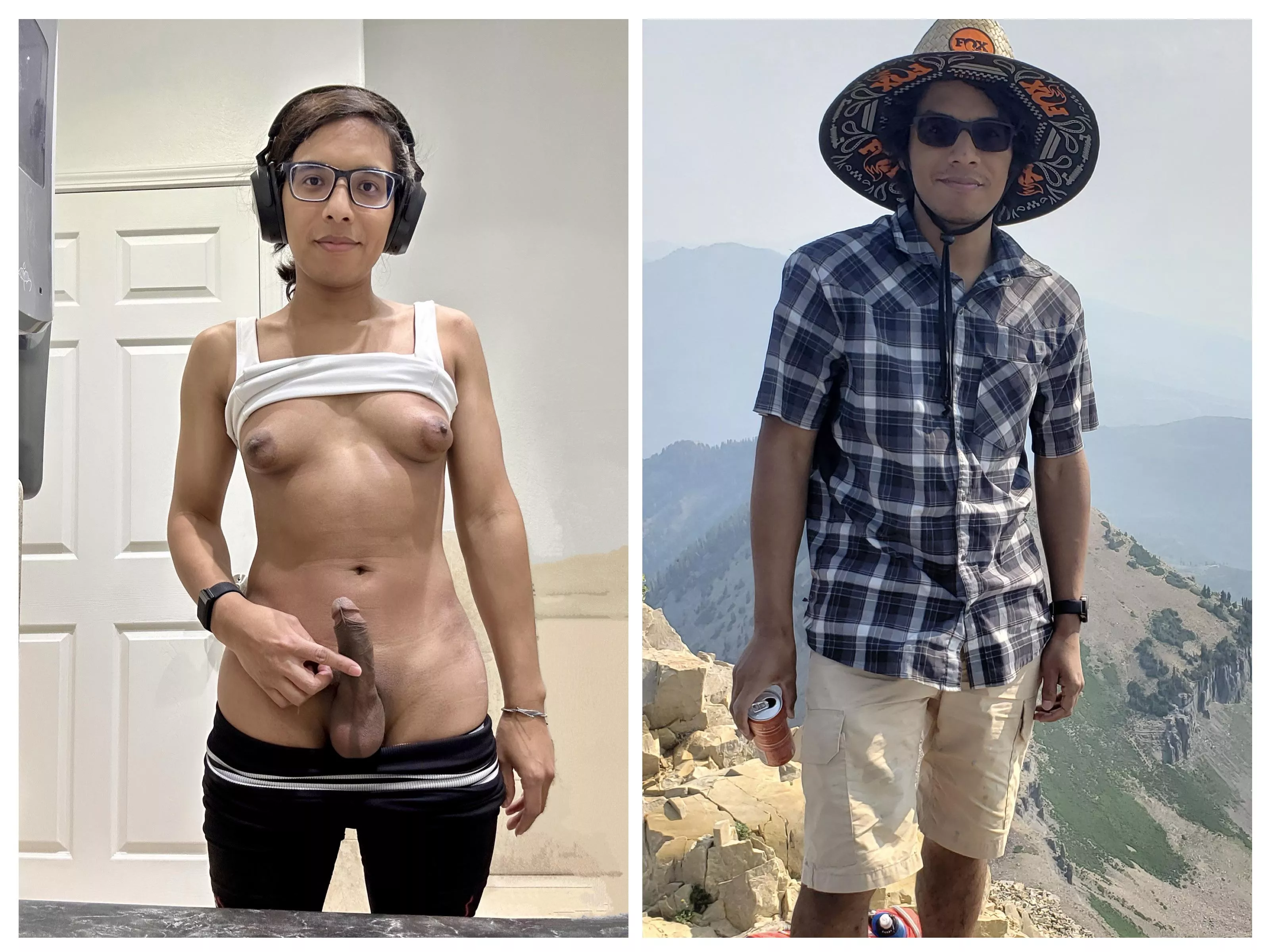 From goober outdoors man to delectable beauty - hormones definitely did their job ✨