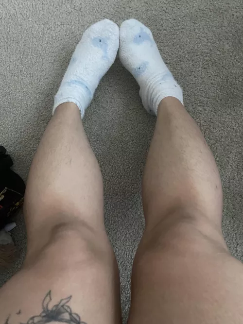fuzzy legs and fuzzy socks 