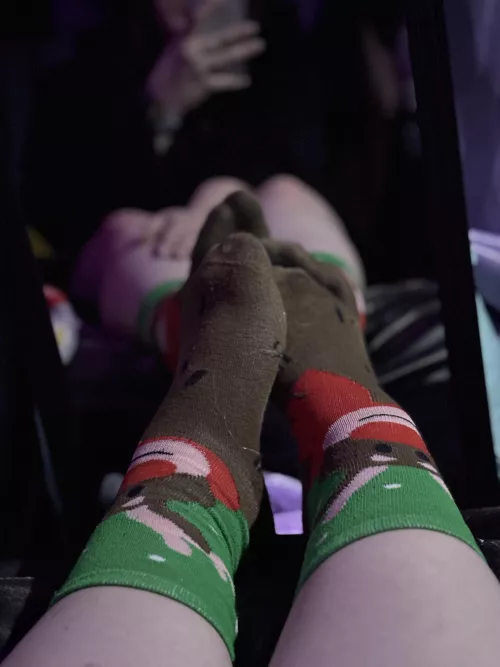 Getting festive with my socks:) 