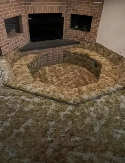 How cool would this be for a vape spot? Late 60’s early 70’s “conversation pit”