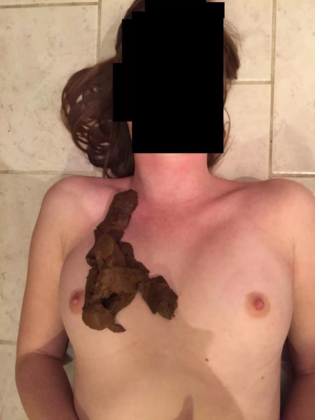 Huge shit on some B cups (f)