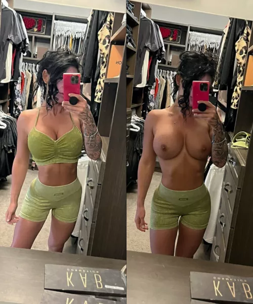 I love my New Gym outfit but I think It's better without the top... 