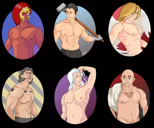 I suppose it's not really all that smutty, but I made some suggestive young primarch art