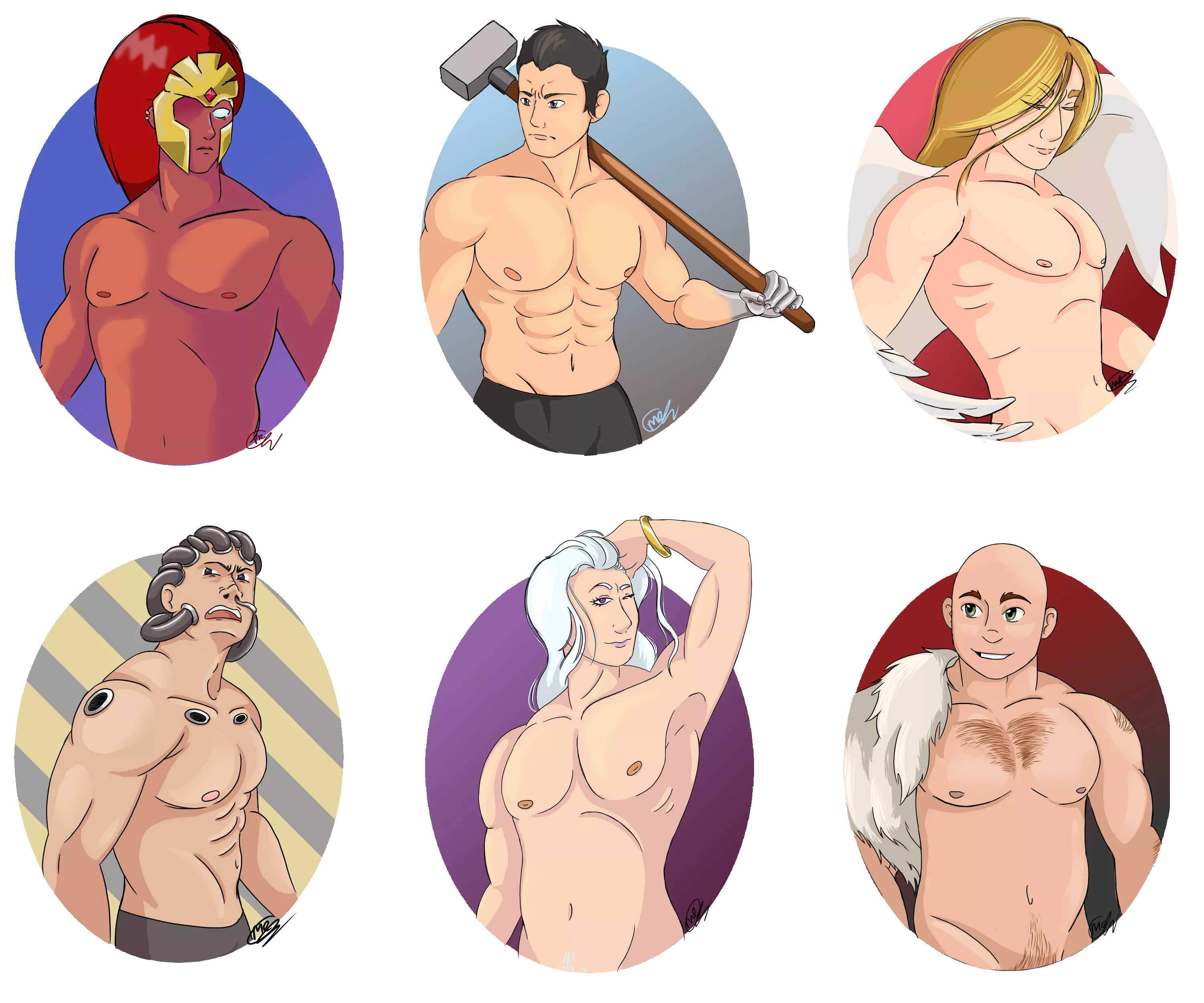 I suppose it's not really all that smutty, but I made some suggestive young primarch art