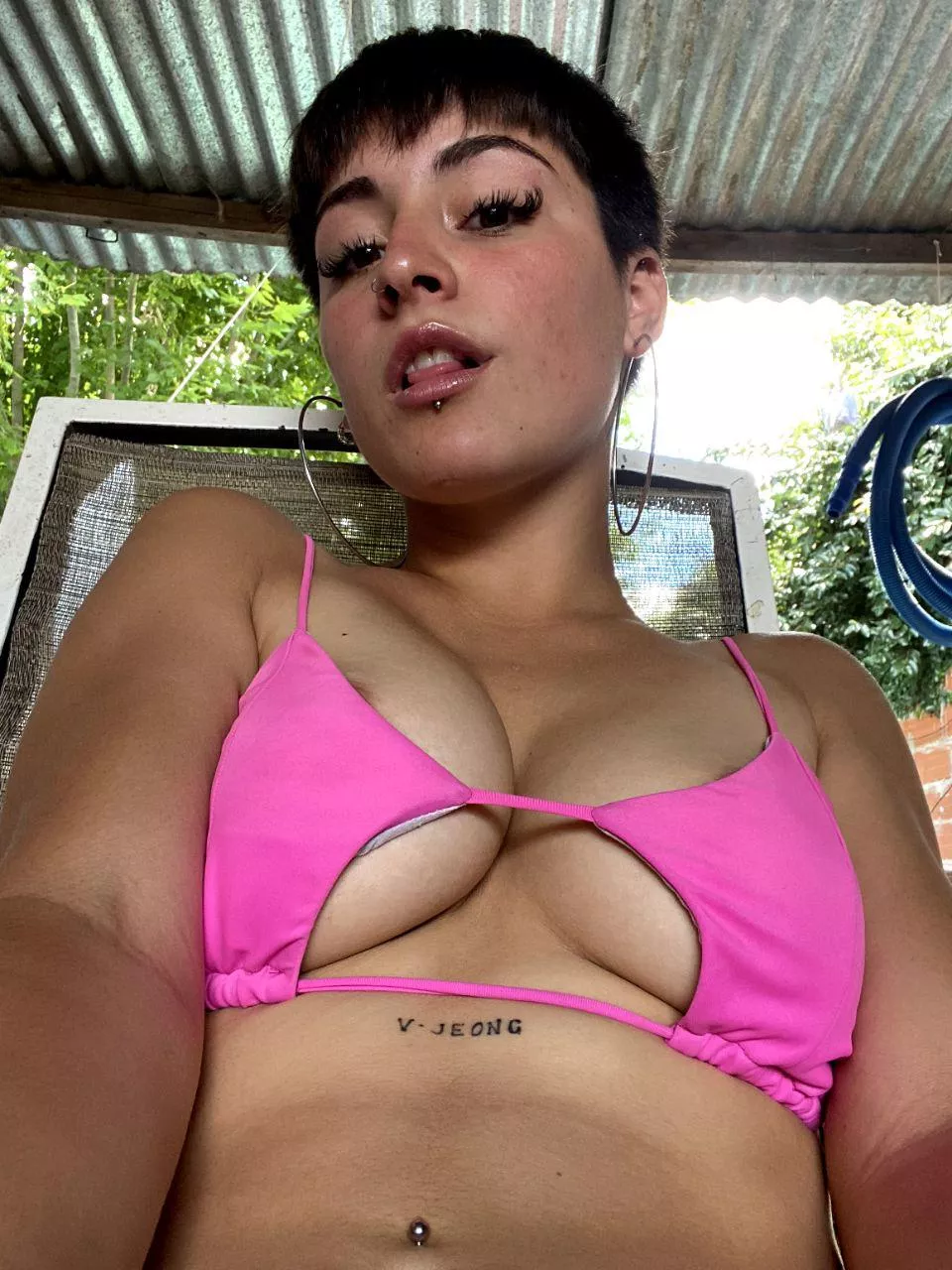 I think there's something peeking