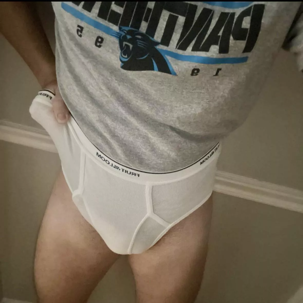 I was Stripped to my tighty whiteys for my team losing again yesterday.  Can anyone give me an even more humiliating punishment for being a loser?  24m 