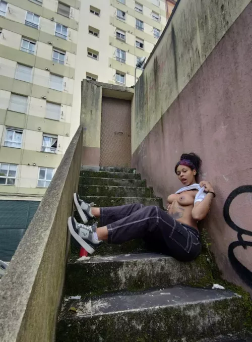 It's topless day, so I had to show you my titties