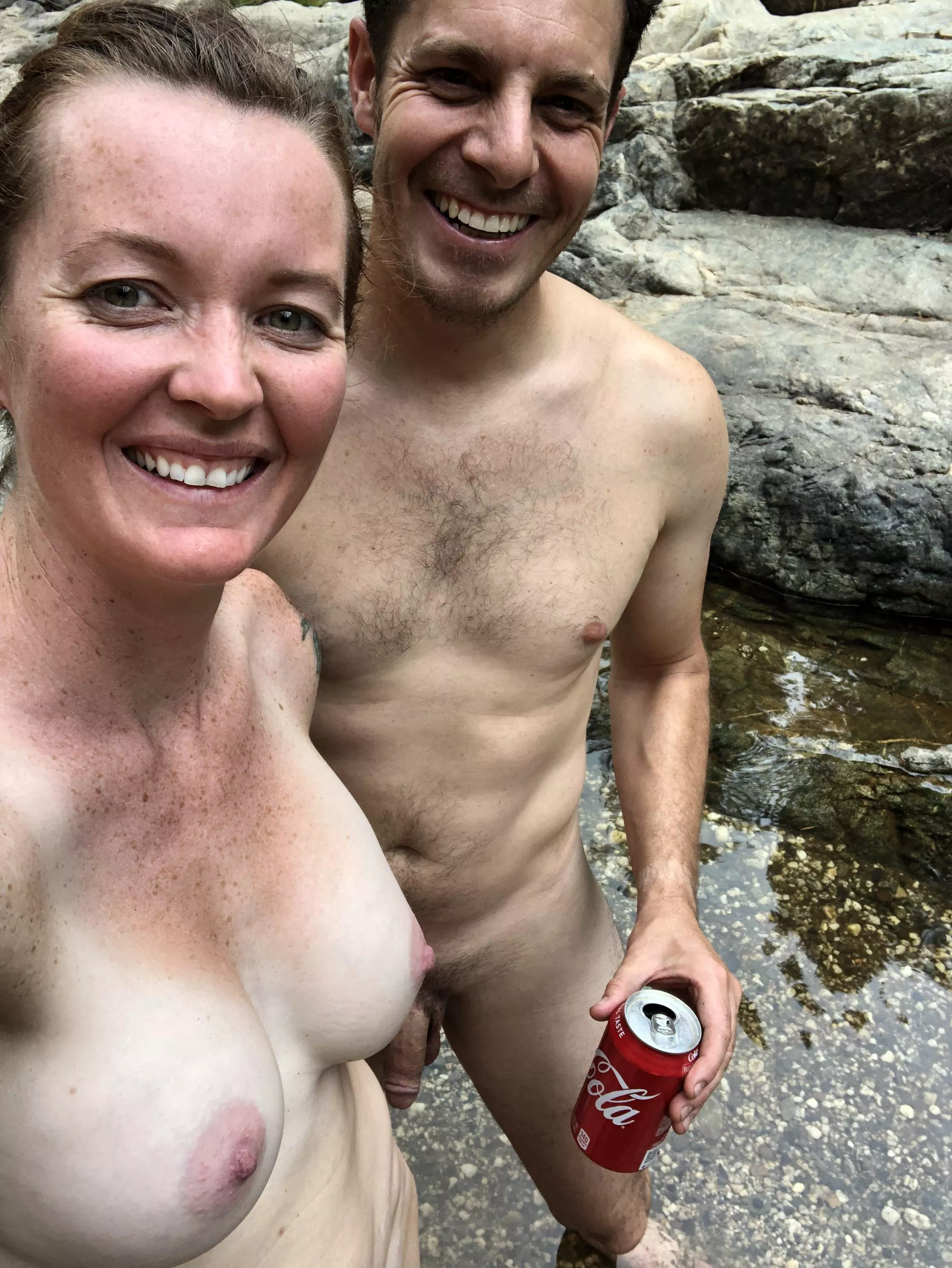 Just us hanging out at one of our favorite spots. 