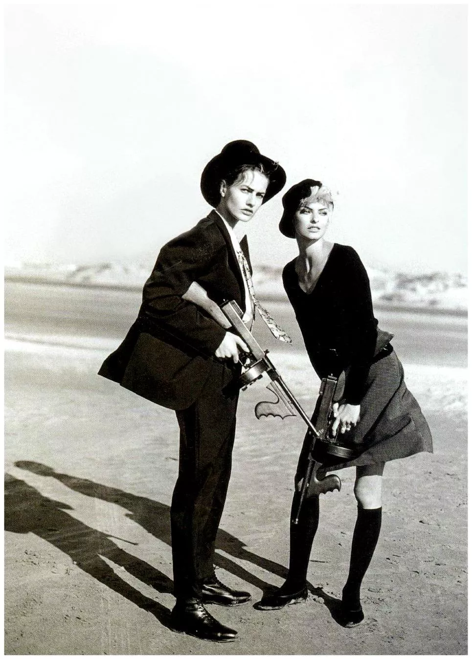 Karen Mulder and Linda Evangelista