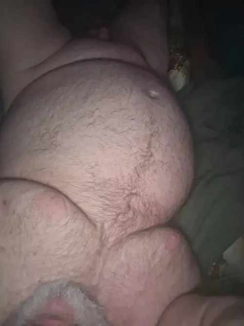 Laying in bed alone at 1 am.