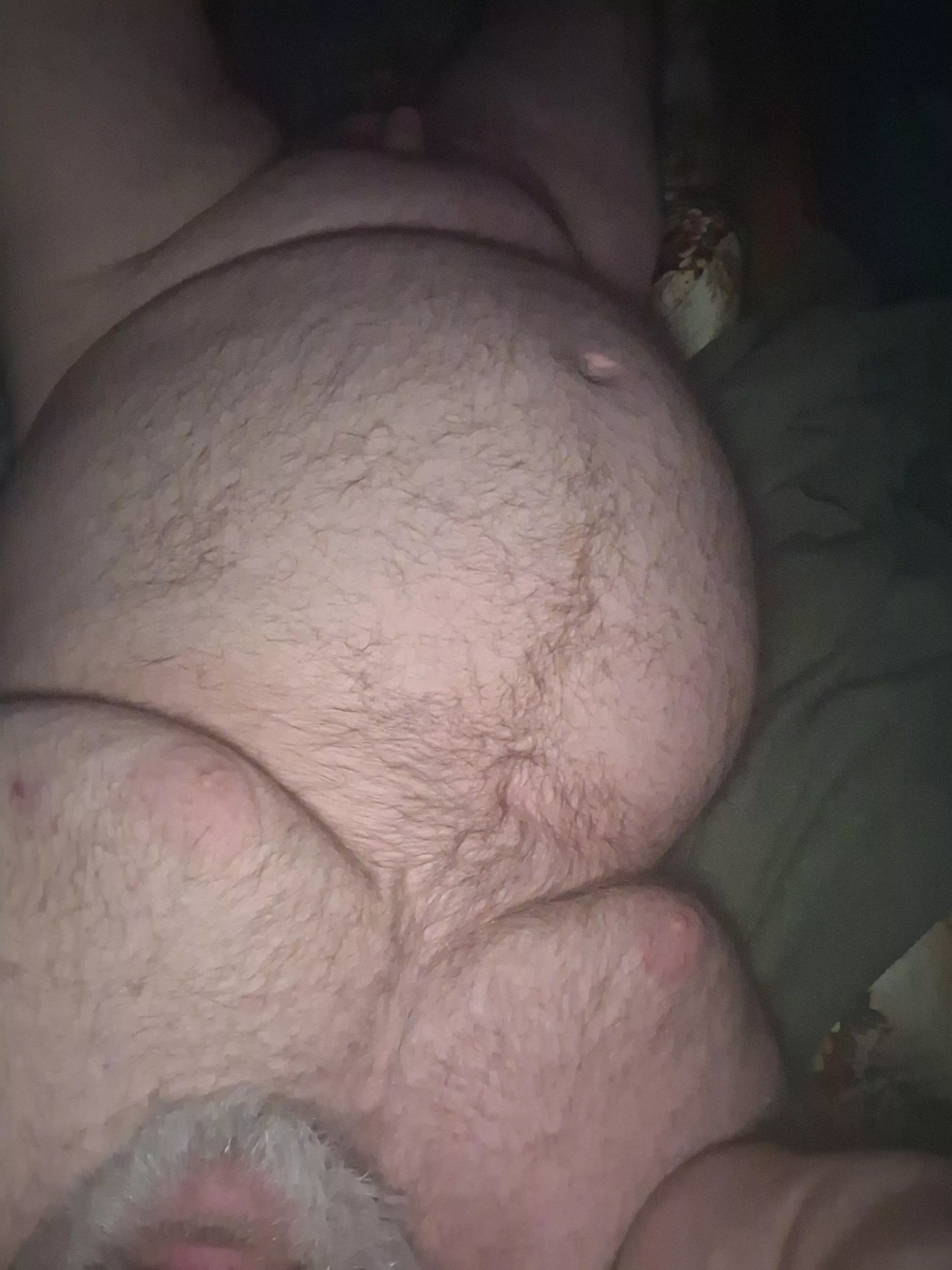 Laying in bed alone at 1 am.