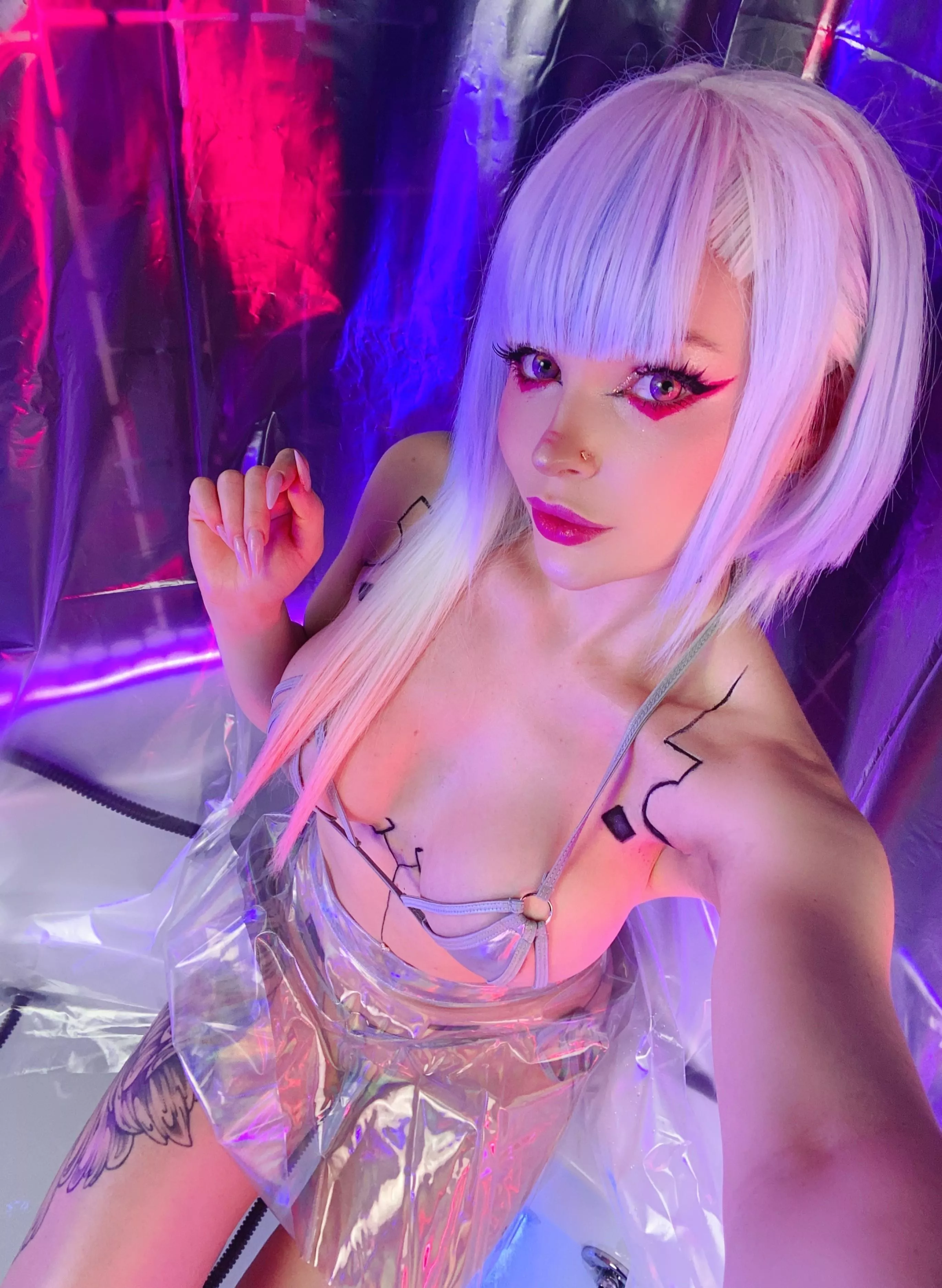 Lucy from Cyberpunk cosplay by Sonya Vibe