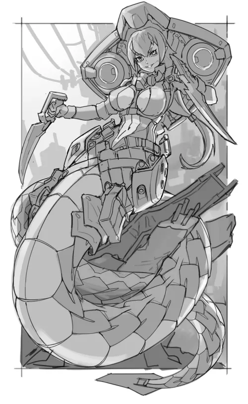 Mecha Lamia by Zen_jirakun