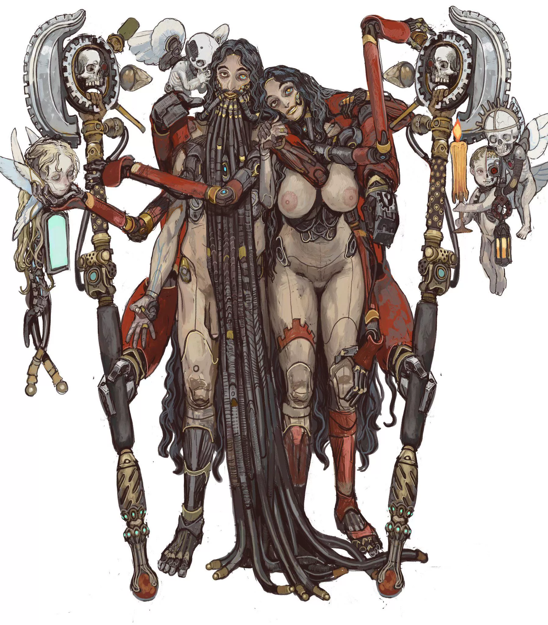 Mechanicus Couple by mossacannibalis
