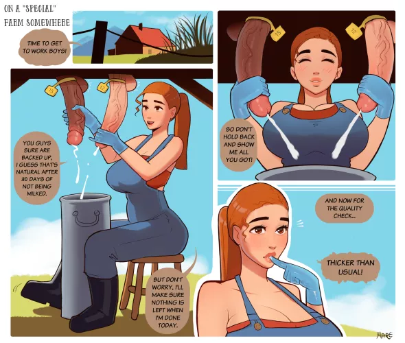 Milking her men (mare_ten)