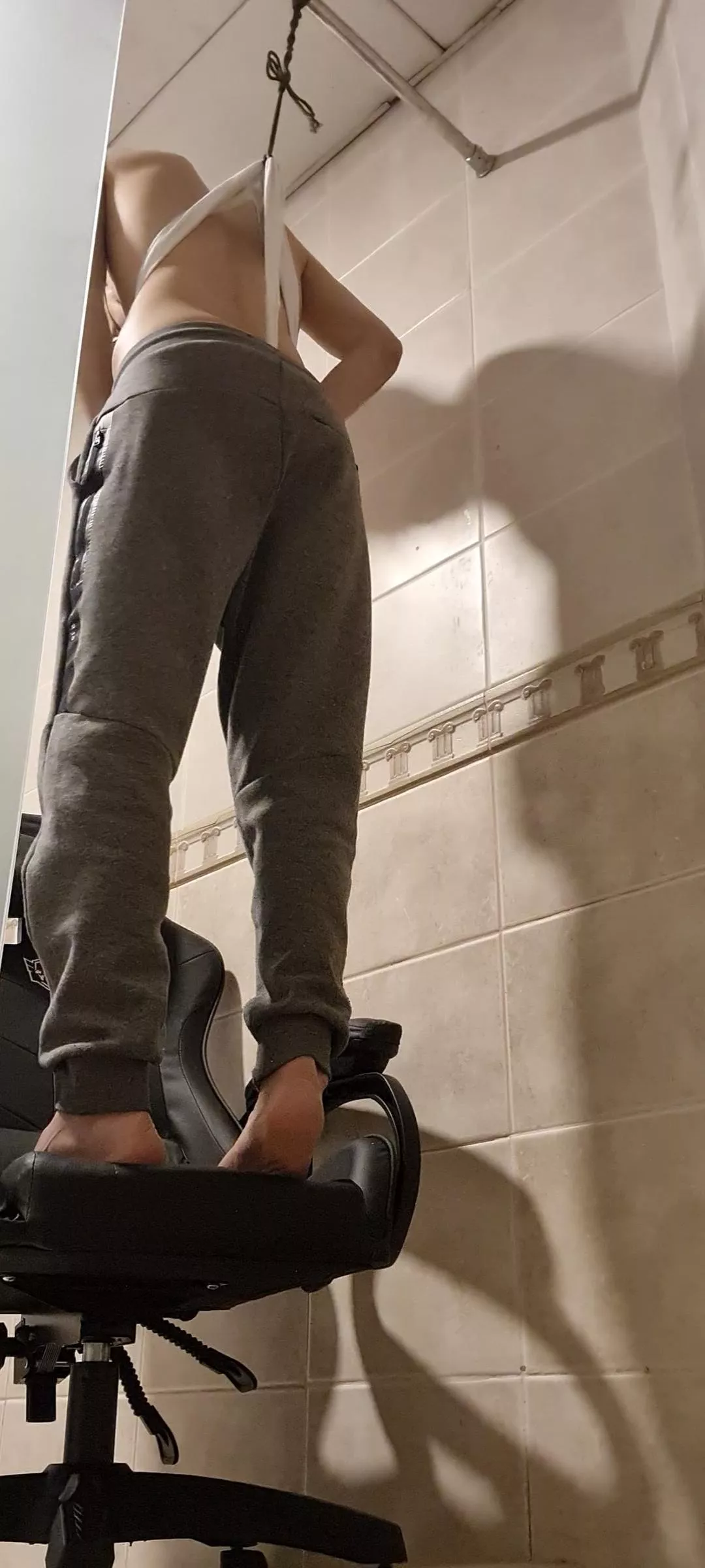 Moments before my most painful hanging