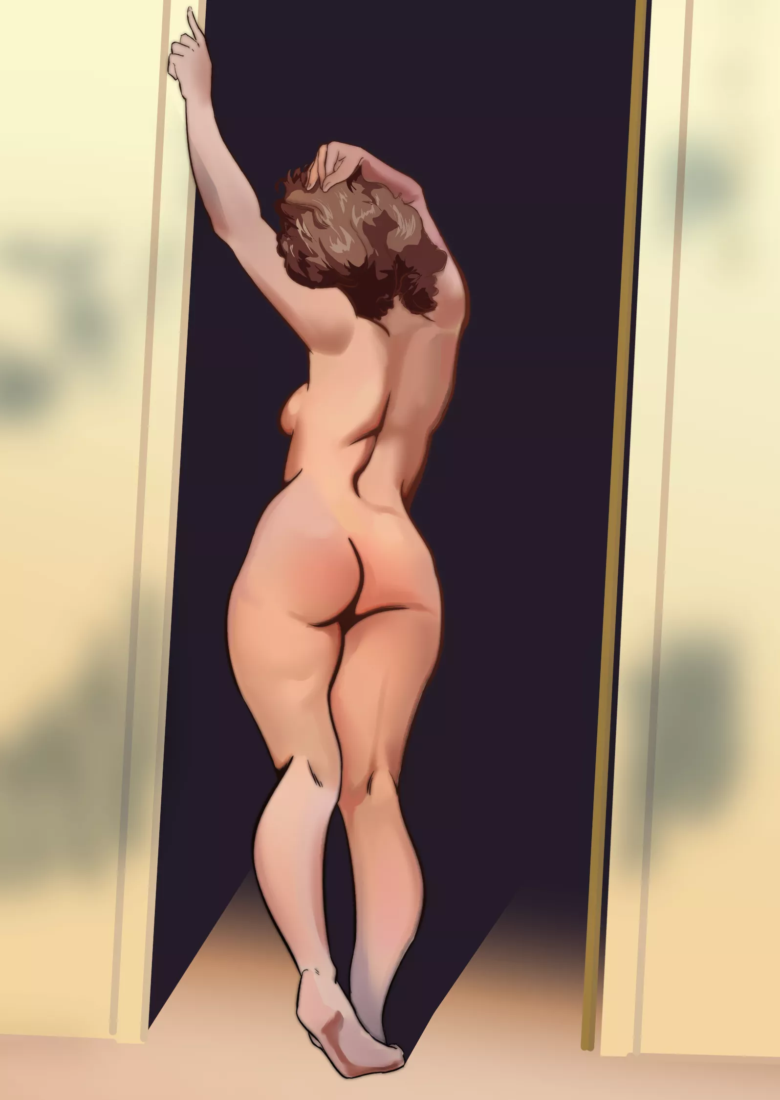 Morning stretch by u/nudelovecouple