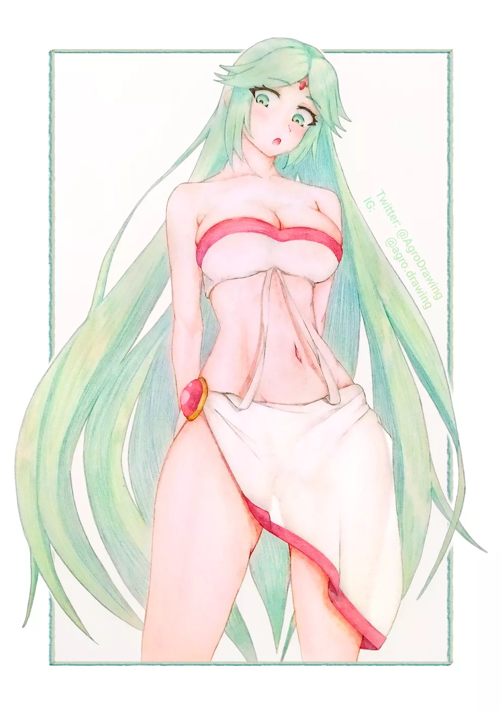 My drawing of Palutena 