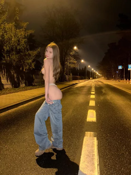 My neighbors like to drive home knowing I'll be waiting for them like this