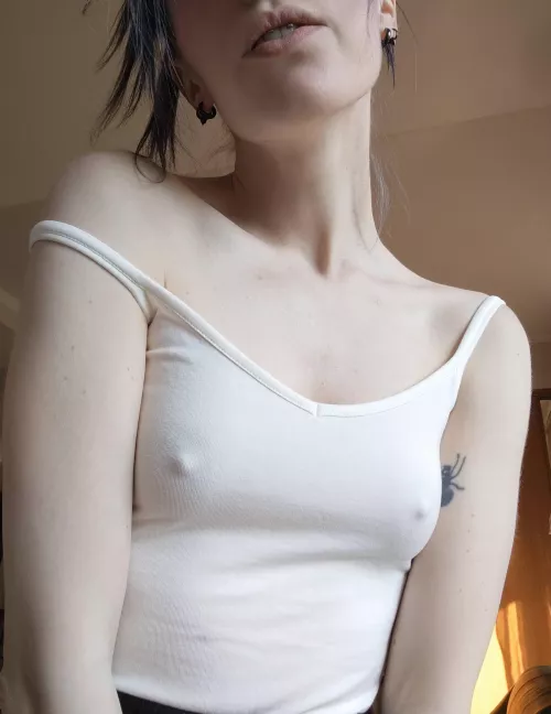 My nipples are begging to come out. They're cramped