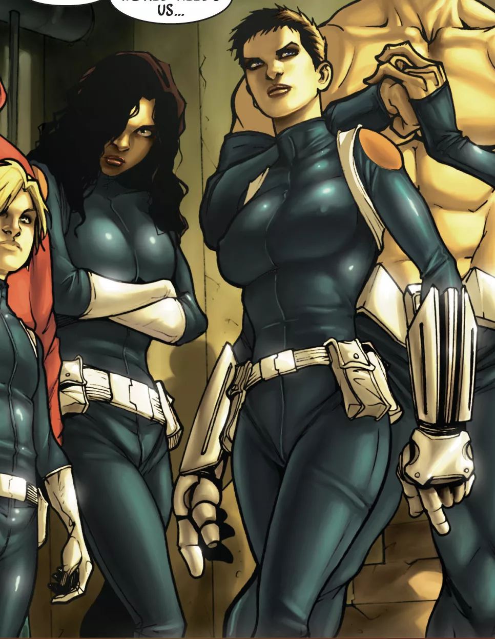 Nick Fury chose some good looking members for his team, YoYo and Quake [Dark Reign: New Nation (Secret Warriors), (2008), #1]