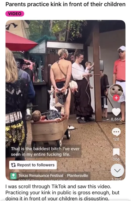 Parents involve their own children and an unknown number of strangers in their kink