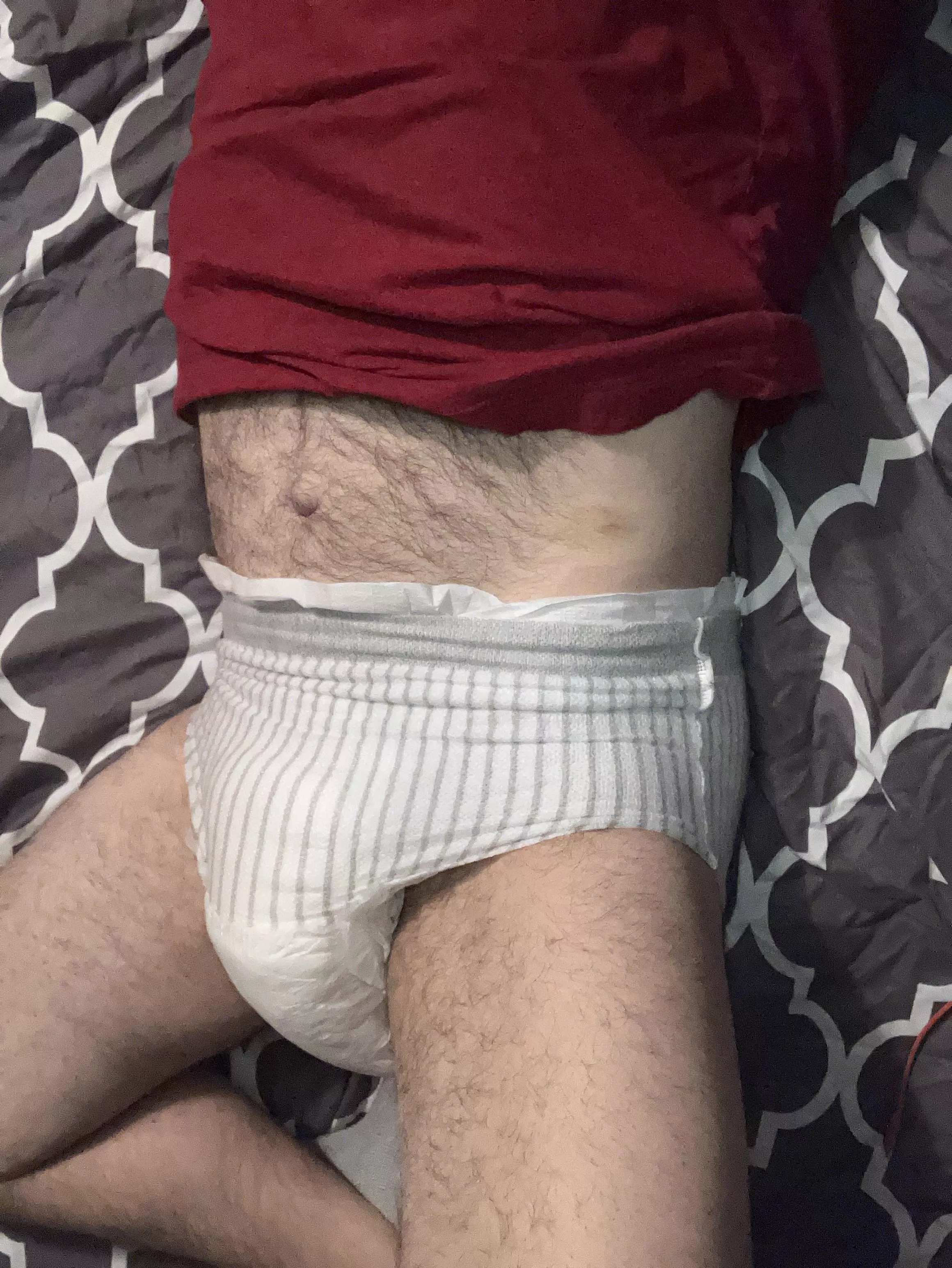 Plugged, diapered and 2 pull ups added. I’m a happy squirmy diaper lover who’s begging to be humiliated 🙏🥵😛😚😊