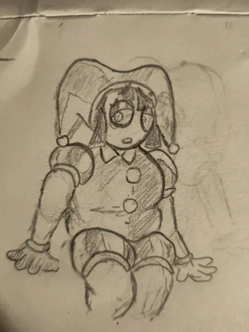 Pomni (TADC) but chubby. 