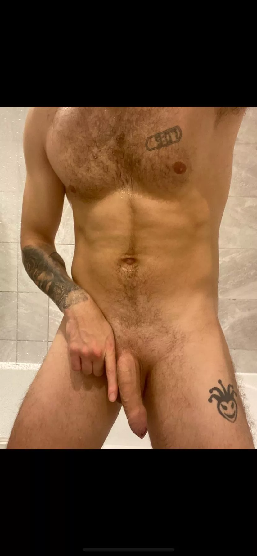 Post cold shower and look still twice as big 