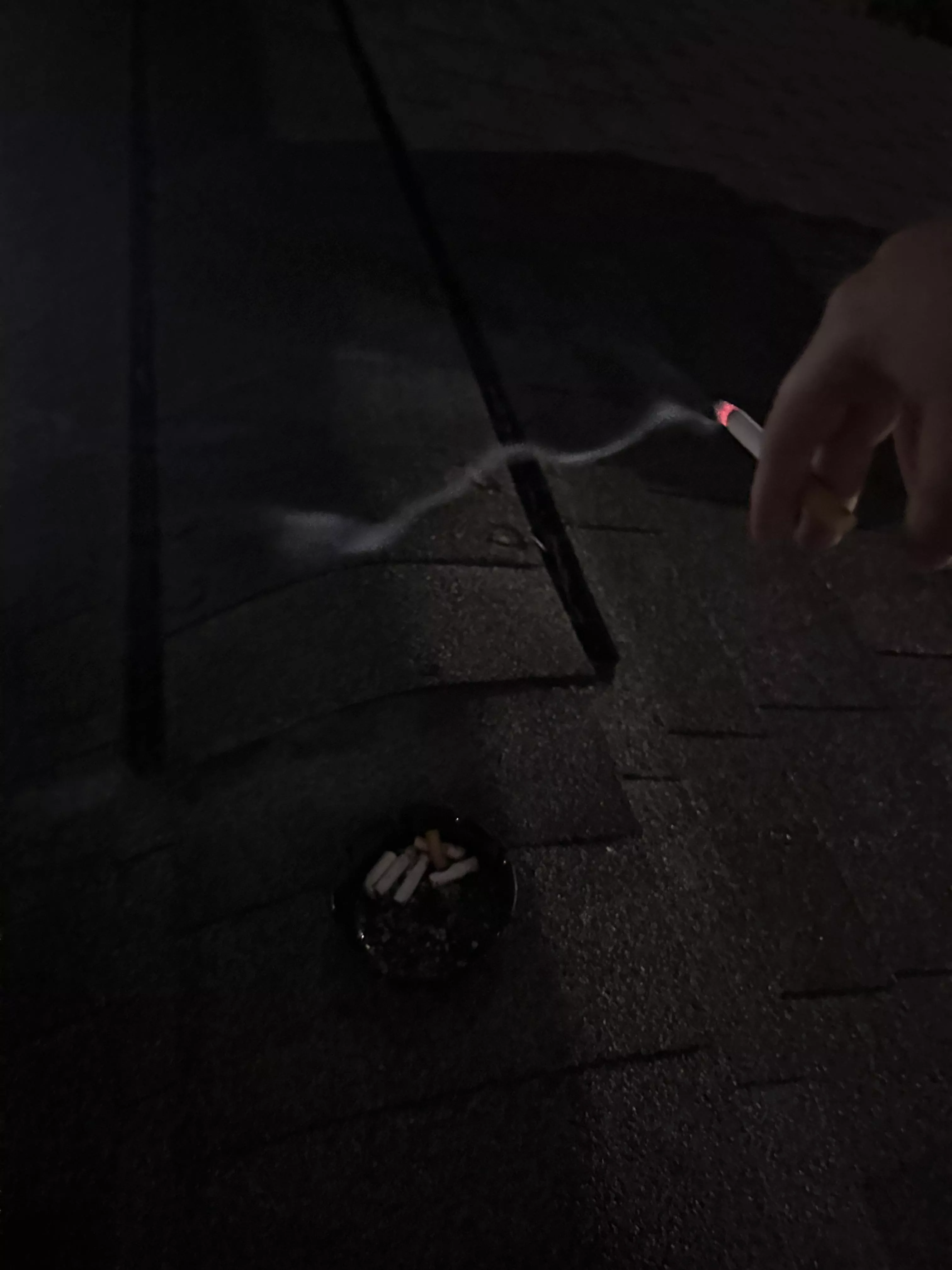 Rooftop smoke (Marlboro red)