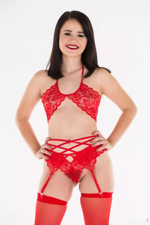 Sexy red lingerie 