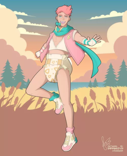 Sissy Baby playing outside 