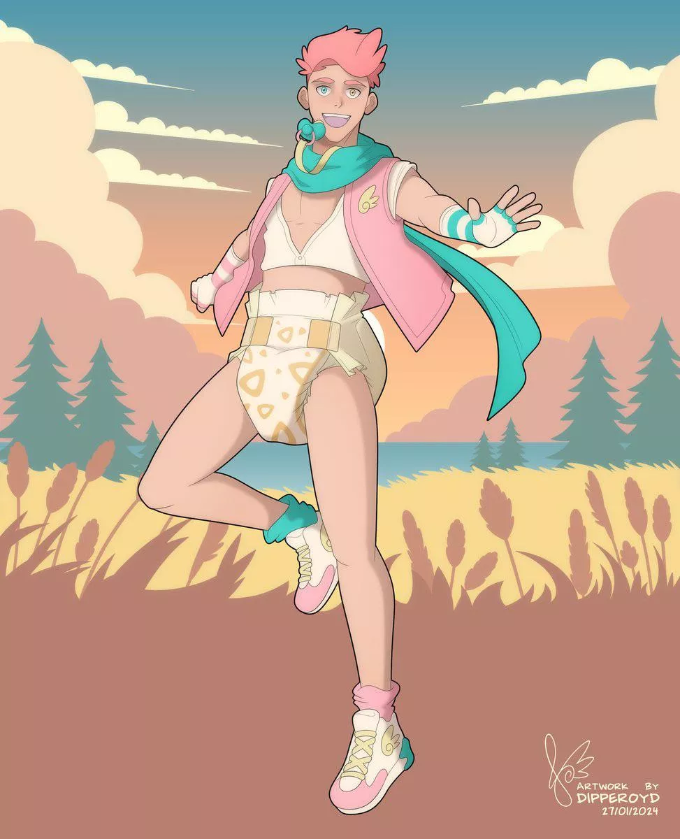 Sissy Baby playing outside 