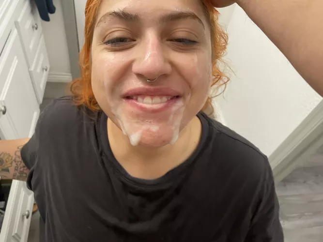 Smiling after a job well done 