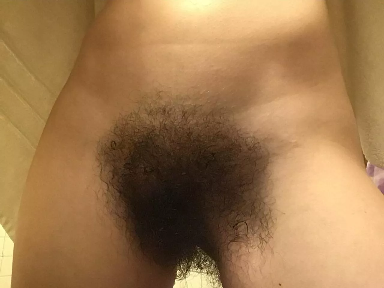 So thick and curly after a shower