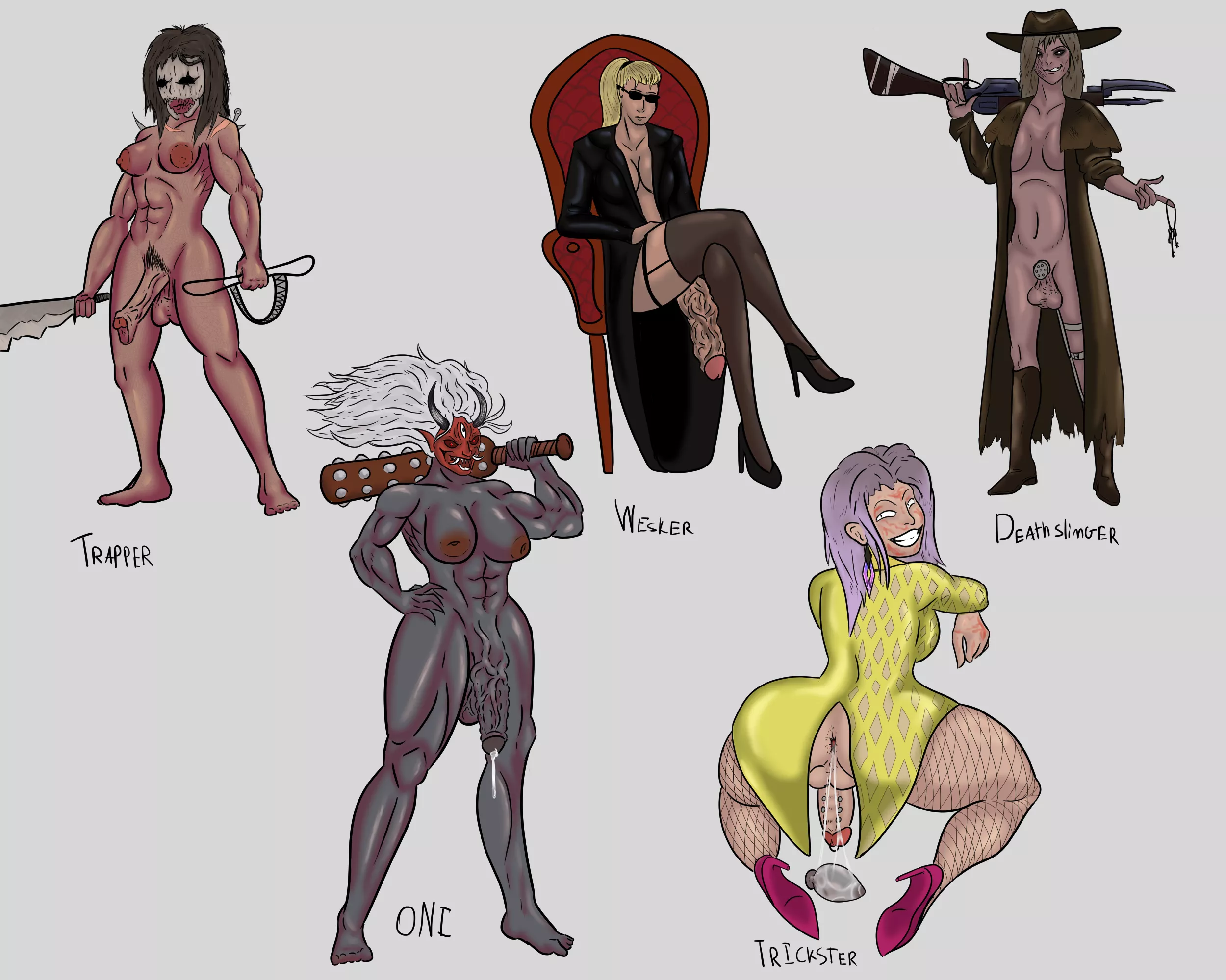 Some male killers as futa 
