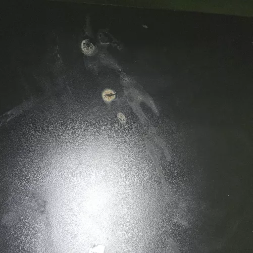 Stain from under my desk, anyone wanna help me add to it?