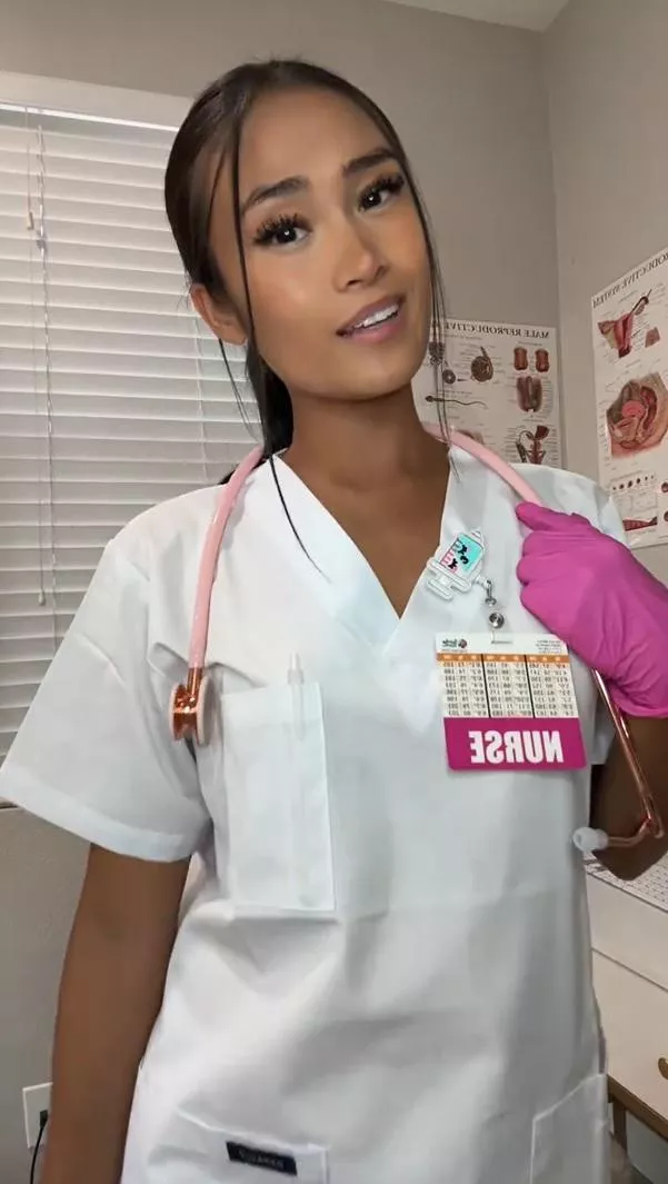 This nurse knows how to administer pleasure
