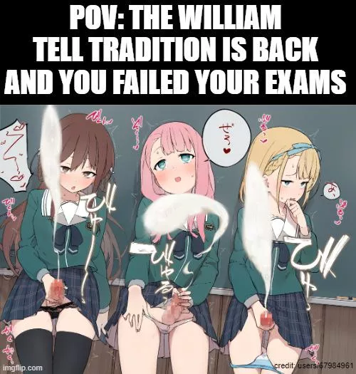 Unfortunately, it is harder to aim with a dick than with a bow